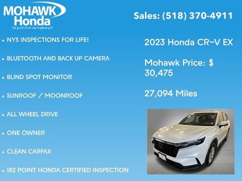 Certified 2023 Honda CR-V EX image 8