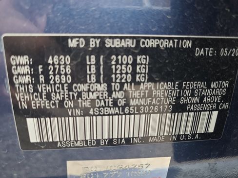 Used 2020 Subaru Legacy Limited w/ Popular Package #2 AWD/4WD image 34