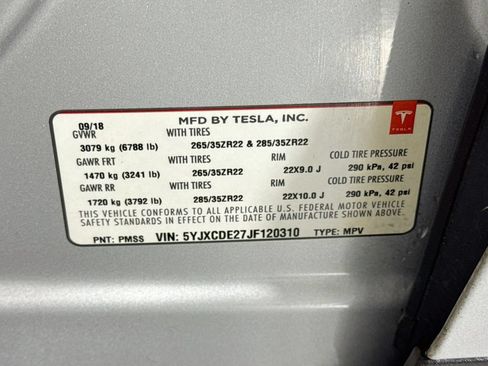 Used 2018 Tesla Model X 75D AWD/4WD image 41