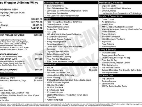 Certified 2021 Jeep Wrangler Unlimited Sport image 43