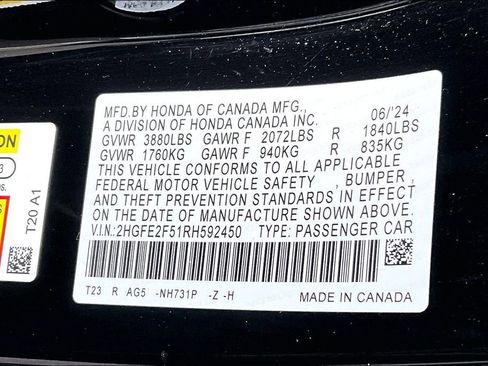 Used 2024 Honda Civic Sport image 19