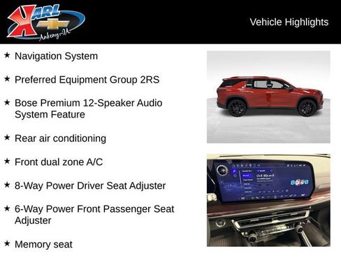 Certified 2025 Chevrolet Traverse RS AWD/4WD image 2