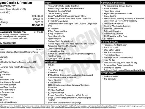 Used 2014 Toyota Corolla S Premium w/ Driver Convenience Package FWD image 6
