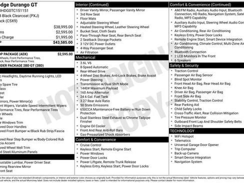 New 2026 Dodge Durango GT w/ Blacktop Package image 24