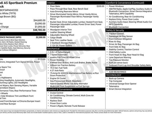 Used 2023 Audi A5 2.0T Premium w/ Convenience Package AWD/4WD image 28