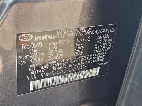 Used 2020 Hyundai Santa Fe SE AWD/4WD image 24