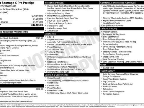 New 2026 Kia Sportage X-Pro Prestige AWD/4WD image 6