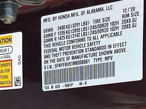 Used 2021 Honda Passport EX-L image 31