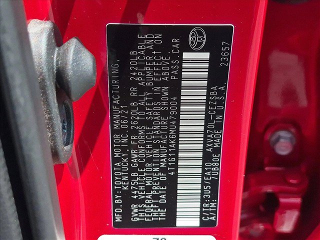 Used 2021 Toyota Camry SE FWD image 25