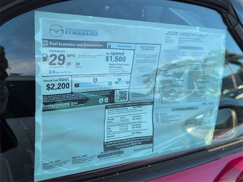 New 2025 MAZDA MX-5 Miata Club image 10