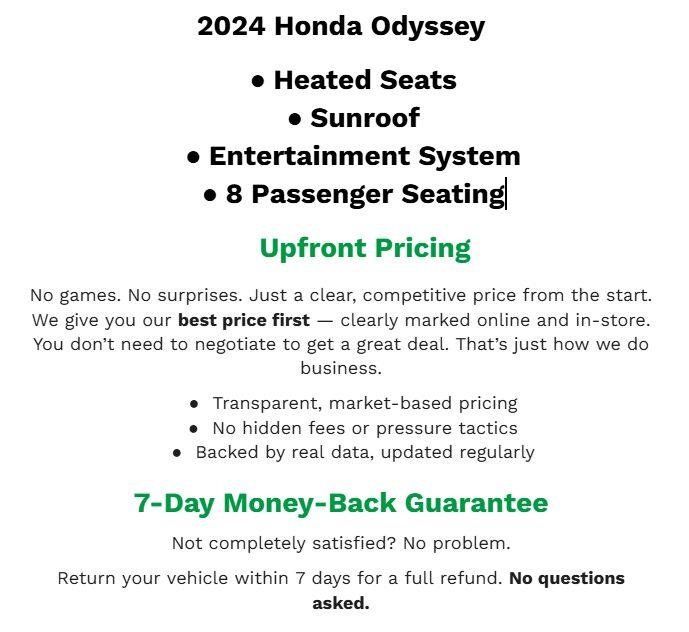 Used 2024 Honda Odyssey Touring image 2