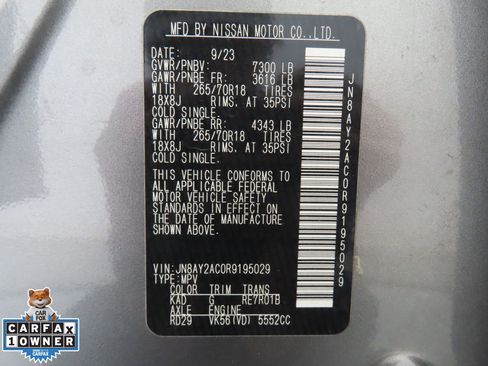 Used 2024 Nissan Armada SV w/ Cargo Package image 30