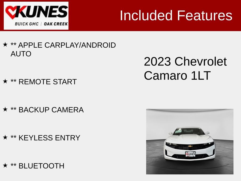 Used 2023 Chevrolet Camaro LT RWD image 2