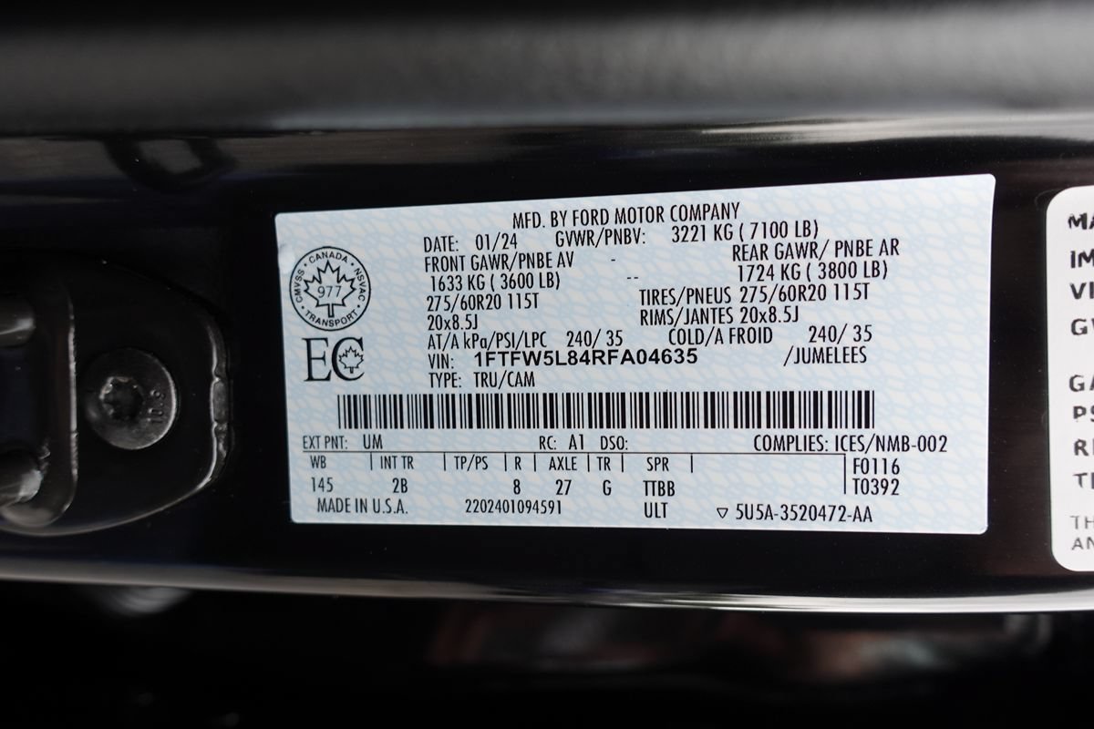 Used 2024 Ford F150 Lariat w/ Equipment Group 502A High AWD/4WD image 56