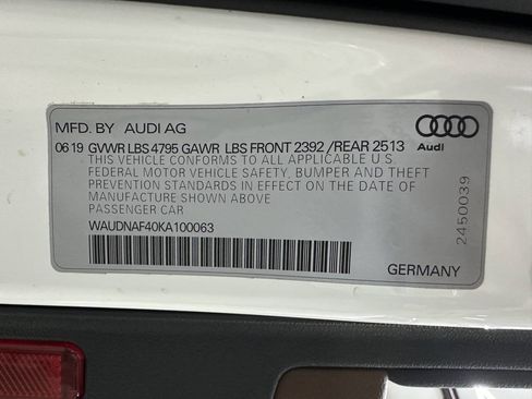 Used 2019 Audi A4 2.0T Premium w/ Convenience Package image 31