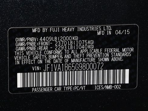 Used 2016 Subaru WRX AWD/4WD image 37