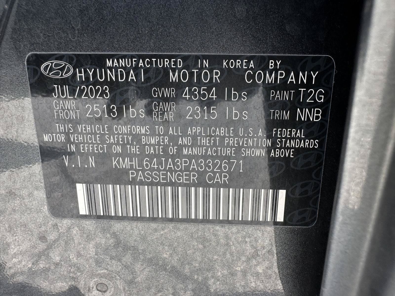 Certified 2023 Hyundai Sonata SEL w/ Preferred Accessory Package FWD image 15