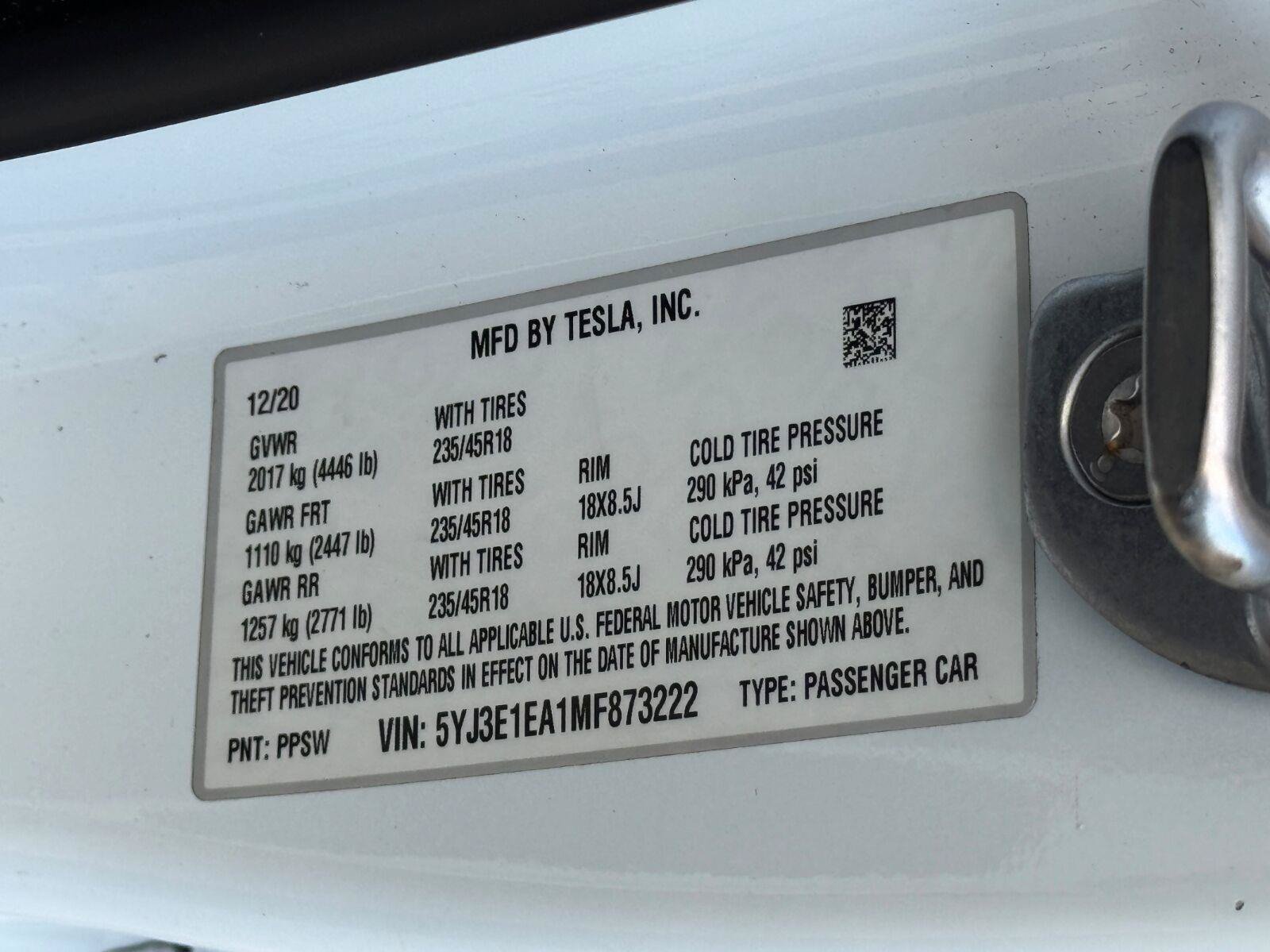 Used 2021 Tesla Model 3 Standard Range Plus RWD image 46