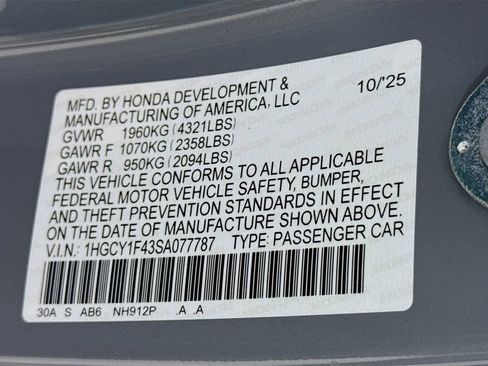 New 2025 Honda Accord SE image 32