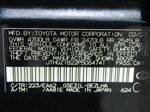 Used 2023 Lexus IS 350 F Sport w/ Accessory Package RWD image 8