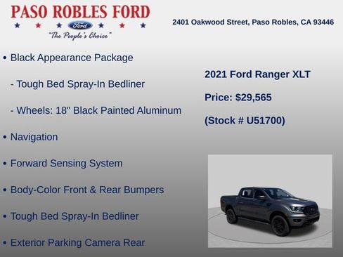 Used 2021 Ford Ranger XLT w/ Equipment Group 301A Mid AWD/4WD image 8