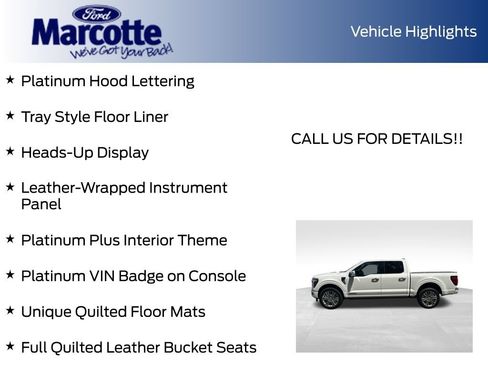 Used 2024 Ford F150 Platinum w/ Equipment Group 703A Plus AWD/4WD image 14
