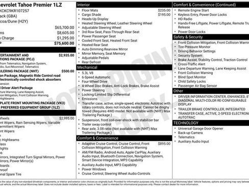 Used 2019 Chevrolet Tahoe Premier AWD/4WD image 12