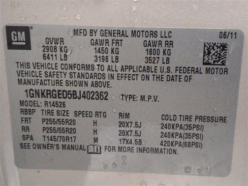 Used 2011 Chevrolet Traverse LT w/ All-Star Package image 33