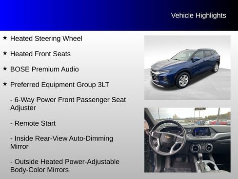 Certified 2022 Chevrolet Blazer LT w/ Sound & Technology Package image 12