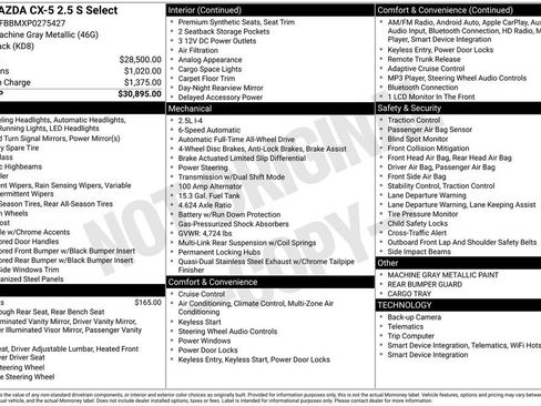 Certified 2023 MAZDA CX-5 AWD 2.5 S w/ Select Package image 5