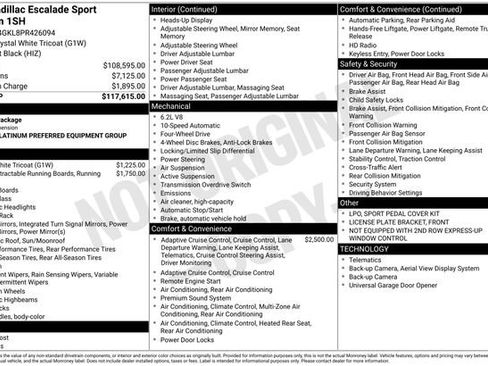 Used 2023 Cadillac Escalade Sport Platinum image 2