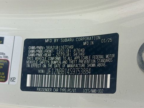 Certified 2025 Toyota GR86 w/ ALL Weather Mat Package (TMS) image 21