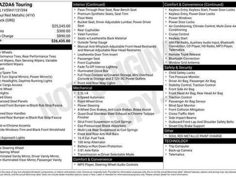 Used 2017 MAZDA MAZDA6 Touring image 5