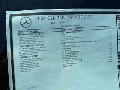 New 2026 Mercedes-Benz GLC 350e 4MATIC image 10