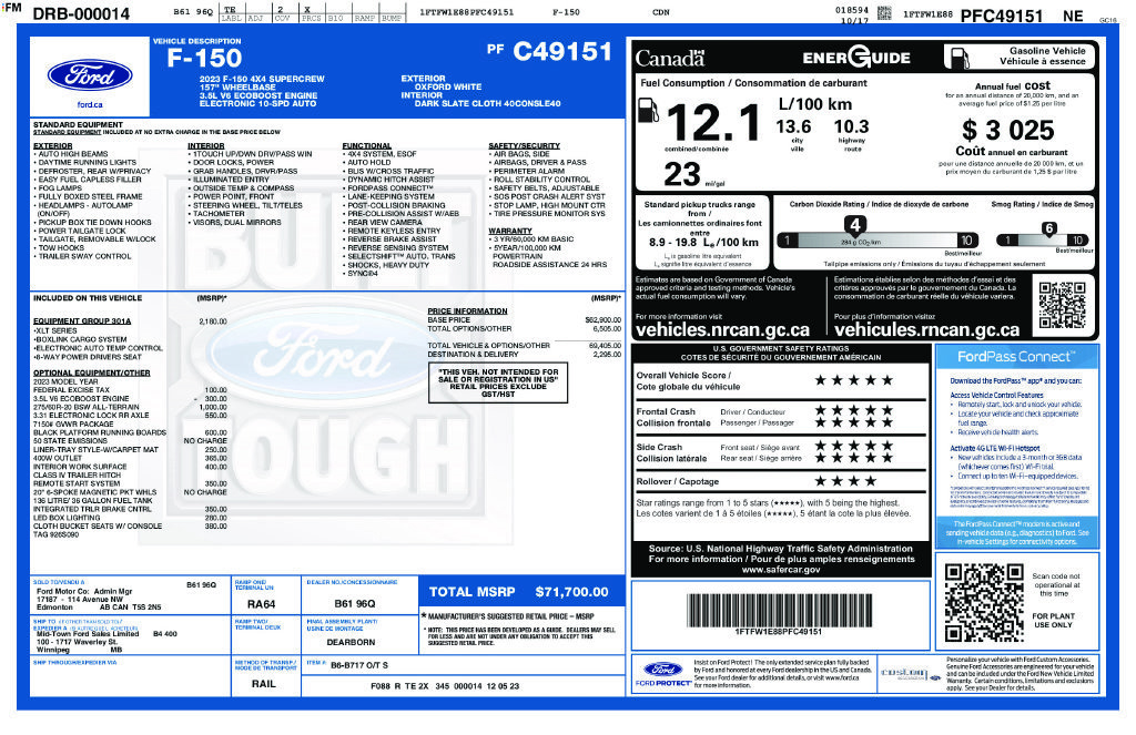 Used 2023 Ford F150 XLT w/ Equipment Group 301A Mid AWD/4WD image 26
