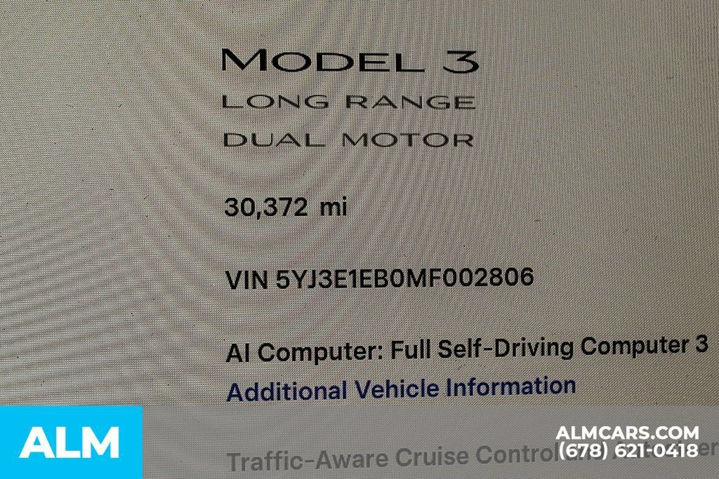 Used 2021 Tesla Model 3 Long Range AWD/4WD image 33