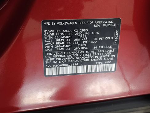 Used 2024 Volkswagen Atlas SEL Premium R-Line AWD/4WD image 38