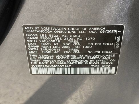 Used 2021 Volkswagen Atlas SE FWD image 32