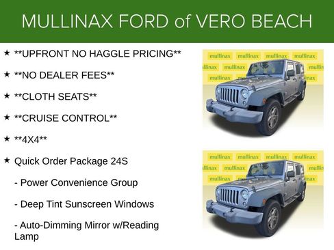 Used 2016 Jeep Wrangler Unlimited Sport w/ Quick Order Package 24S image 6