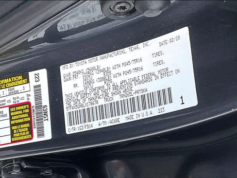 Certified 2020 Toyota Tacoma SR w/ SR Convenience Package image 18