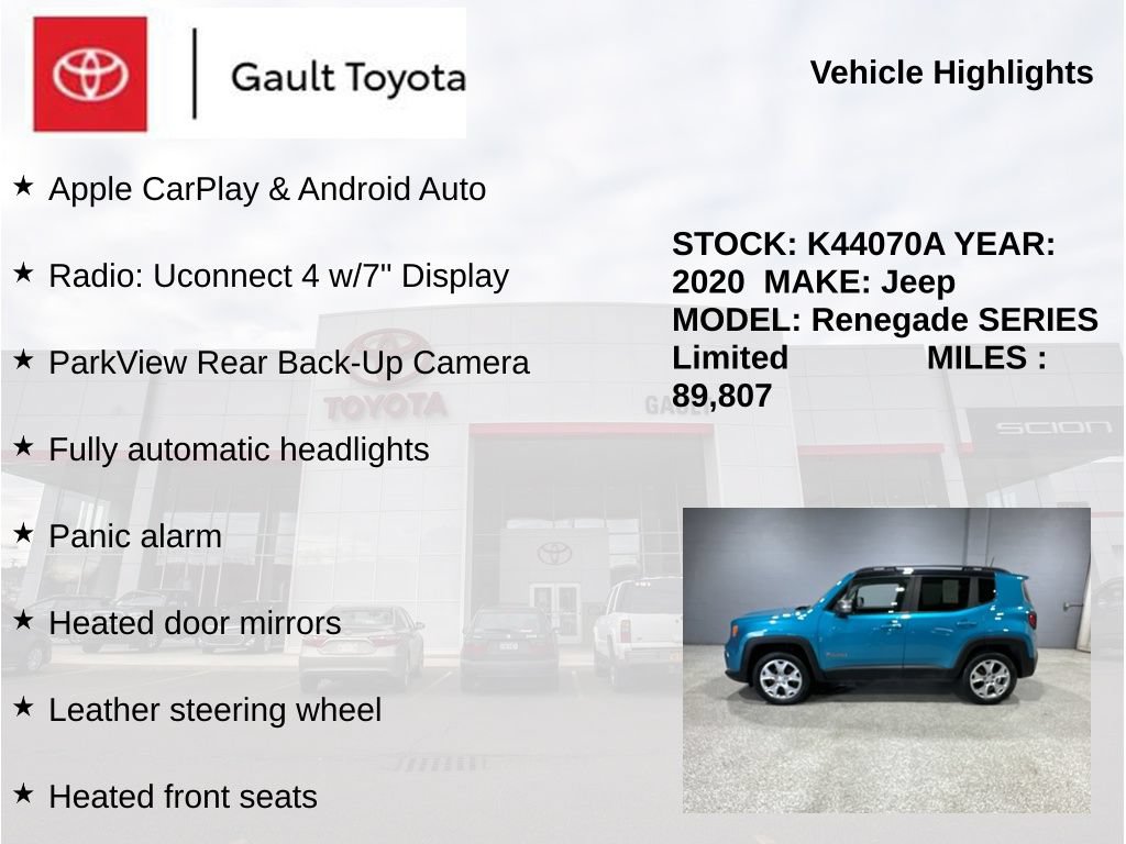 Used 2020 Jeep Renegade Limited AWD/4WD image 5