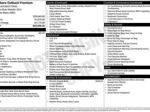 Used 2022 Subaru Outback Premium image 38