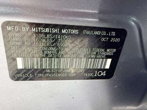 Used 2021 Mitsubishi Mirage G4 LE image 36