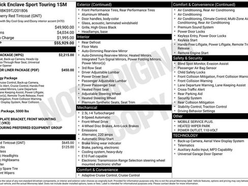 New 2026 Buick Enclave Sport Touring w/ Power Package FWD image 44