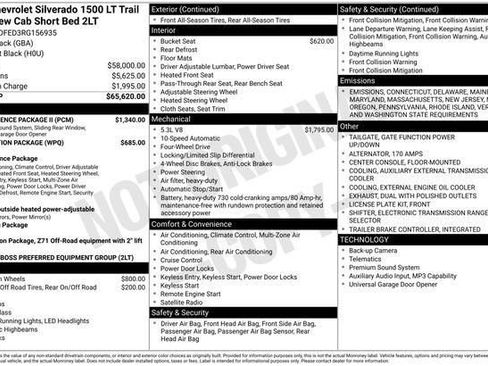 Used 2024 Chevrolet Silverado 1500 LT Trail Boss w/ Convenience Package II AWD/4WD image 44