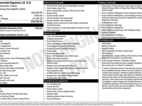 Used 2023 Chevrolet Equinox LS w/ LS Convenience Package FWD image 6