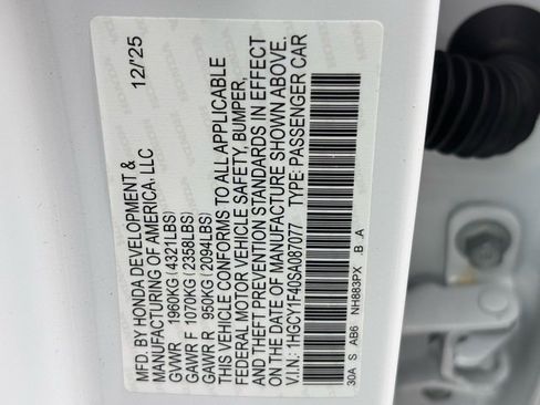 New 2025 Honda Accord SE image 22