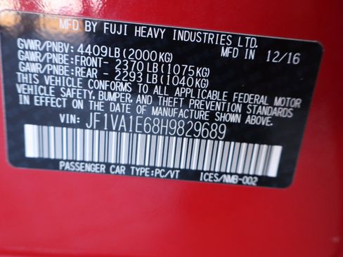 Used 2017 Subaru WRX Premium image 49