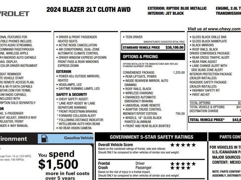 Used 2024 Chevrolet Blazer LT w/ Convenience Package image 2