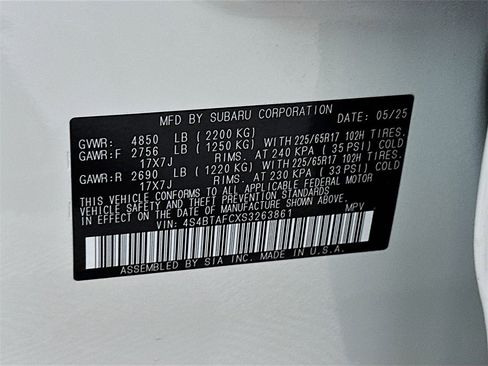 Used 2025 Subaru Outback Premium w/ Popular Package #1 image 27